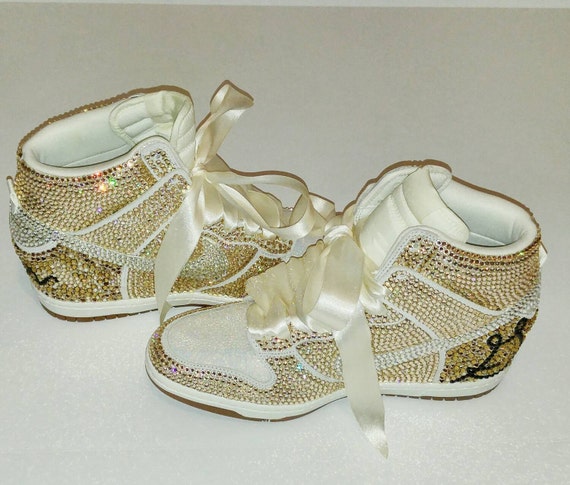 Bling Nike Dunks Swarovski crystal nike dunks by AllureDesignz