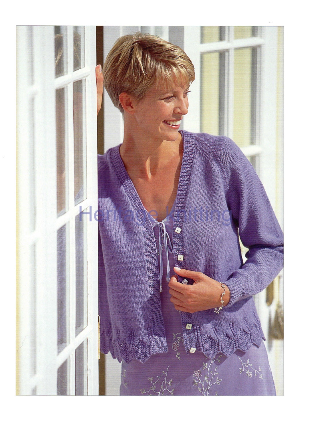 womens ladies cardigan 4 ply knitting pattern 99p pdf