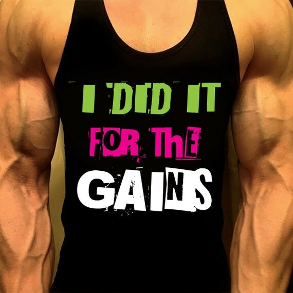 Funny Gym Tanks For Men Bodybuilding Motivational Stringer