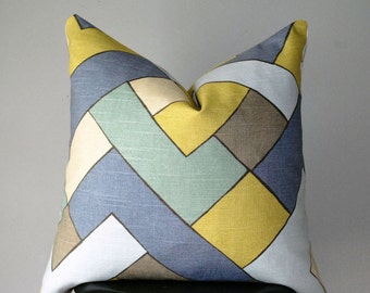 Decorative throw pillow, Geometric Pillow cover, Pillow, Cushion Cover, Designer Pillow, Pillows, Handmade