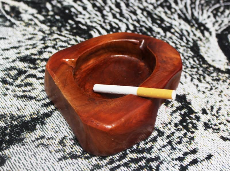 Ashtray, wood ash tray, cigar ashtray, cigar supplies, bar furniture