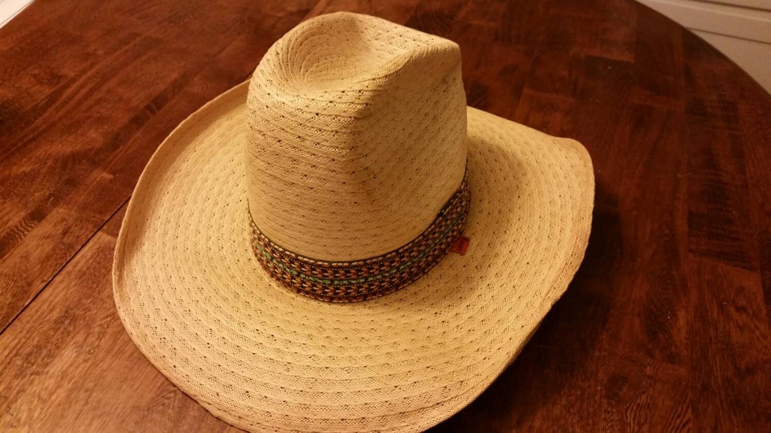 Levis 80's vintage straw cowboy hat by triple8vintage on Etsy
