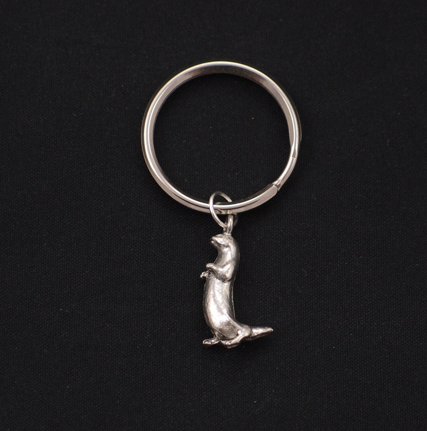 plush otter keychain