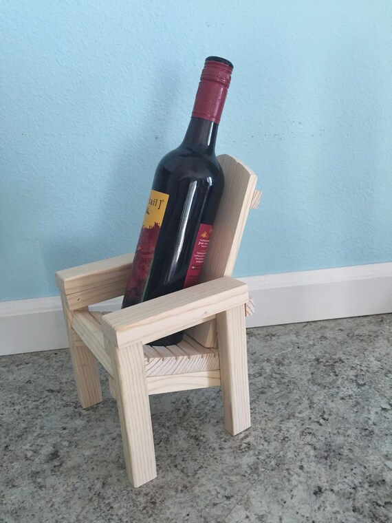 Lawn Chair Wine Bottle Holder wine holder wood wine carrier