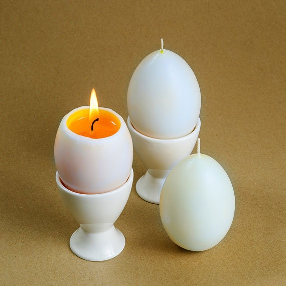 Handmade Egg Candles. Easter Candles Home decor. Set of 3