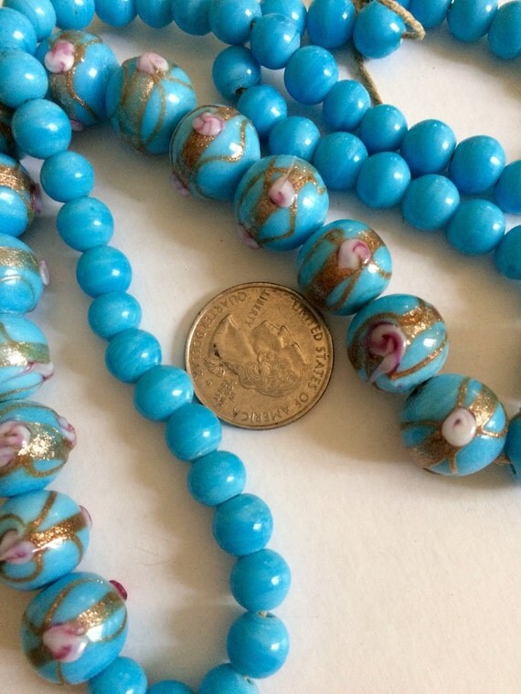 RESERVED Vintage wedding cake beads with marching