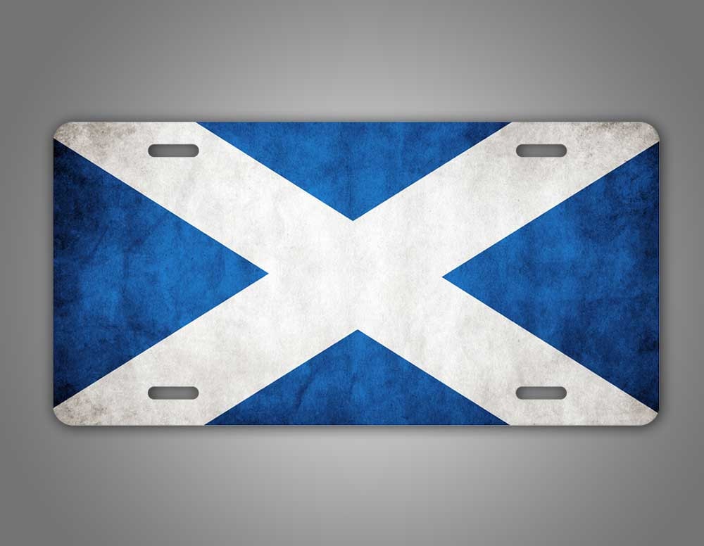 Scotland Flag License Plate Scottish by on Etsy