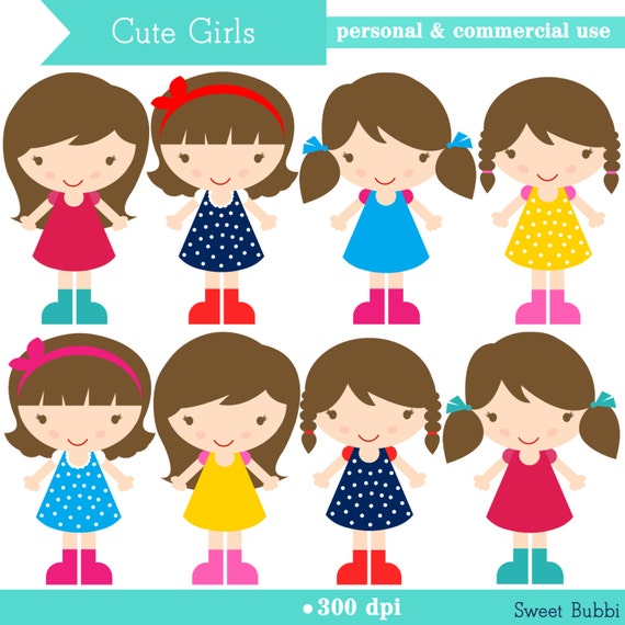 clipart girl with brown hair - photo #40