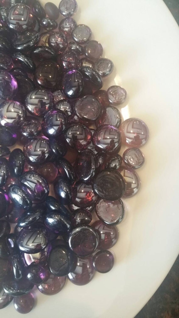 Vase Filler Shades of Purple Flat Back Glass Gem
