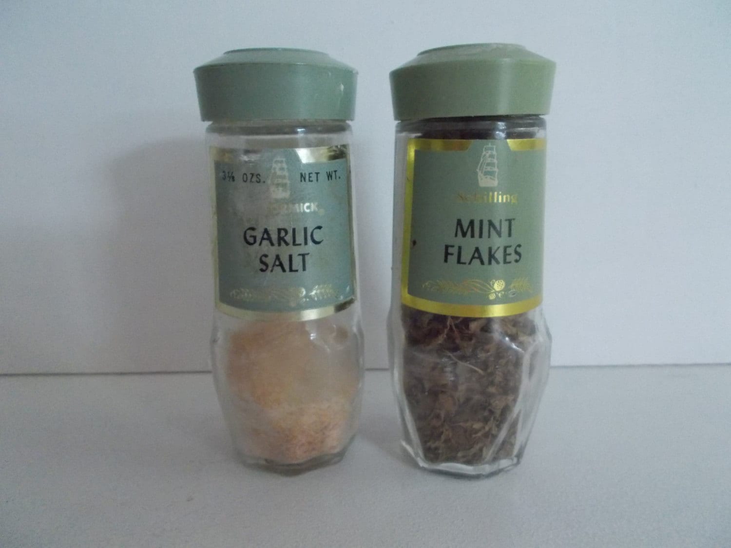 2 Vintage Spice Bottles McCormick and by BackInTimeTrinkets