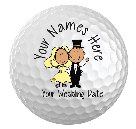 250 Personalized Wedding Favor Custom Golf Balls by InkedYourWay