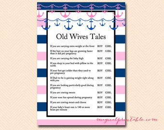 Old Wives Tales BABY SHOWER GAME Boy or Girl questions Fun