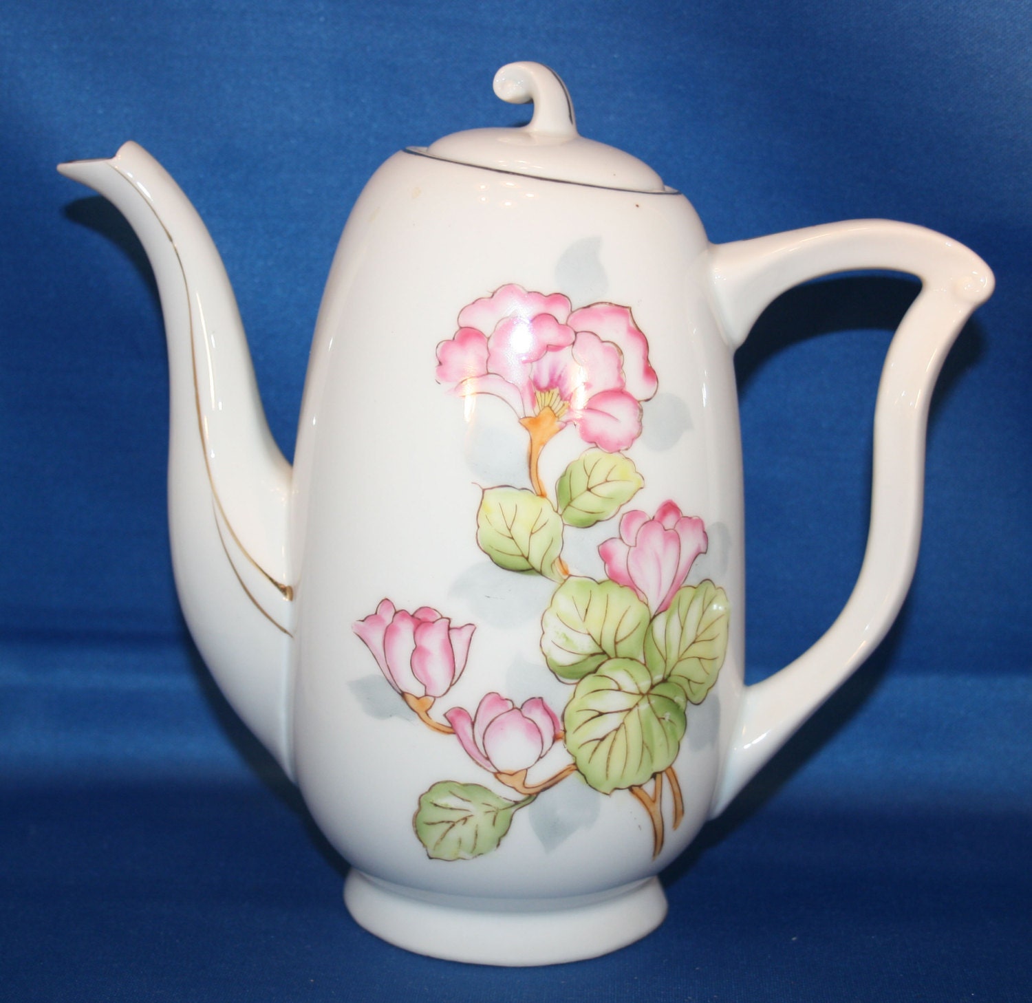 Vintage Occupied Japan Porcelain Teapot Set Coffee Pot Ucagco UGC