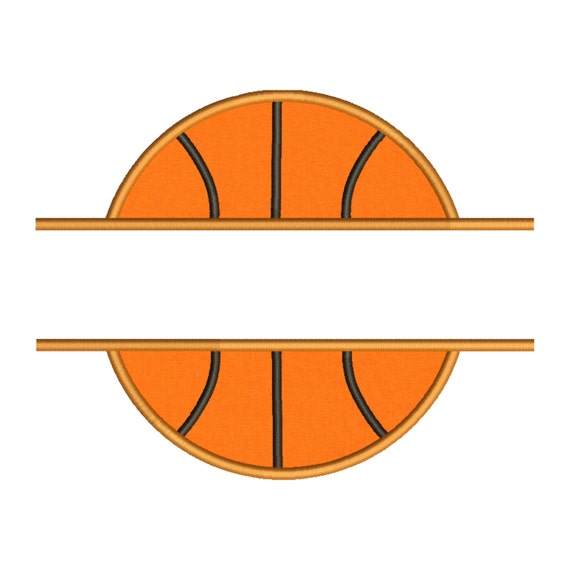 Items similar to Basketball Name Split Frame Applique Embroidery design