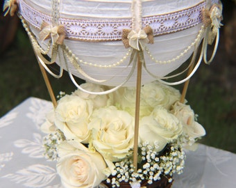 Hot Air Balloon Wedding Table Number Centerpiece // Hot Air Balloon Party Decorations // Hot Air Balloon Decoration