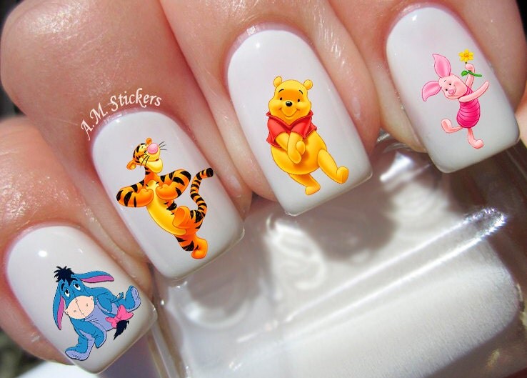 41 winnie the pooh nail decals from amnails on etsy studio 41 winnie the pooh nail decals from amnails on etsy studio
