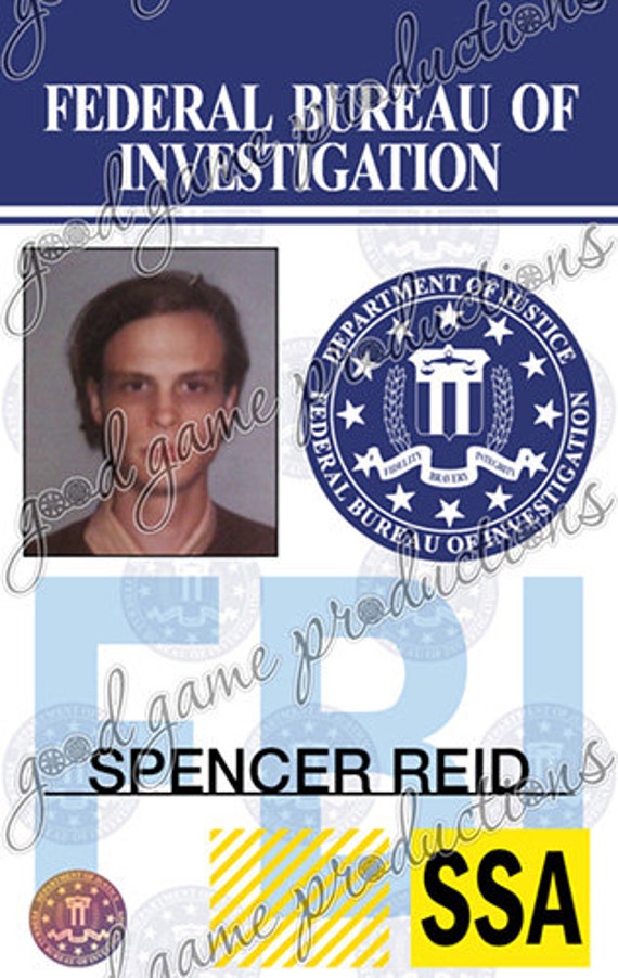 Criminal Minds TV Series ID Badge Replica by GoodGameProductions