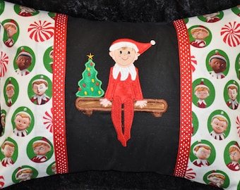 12" x 16" Elf On The Shelf Christmas Home Dec Kids Holiday Pillow