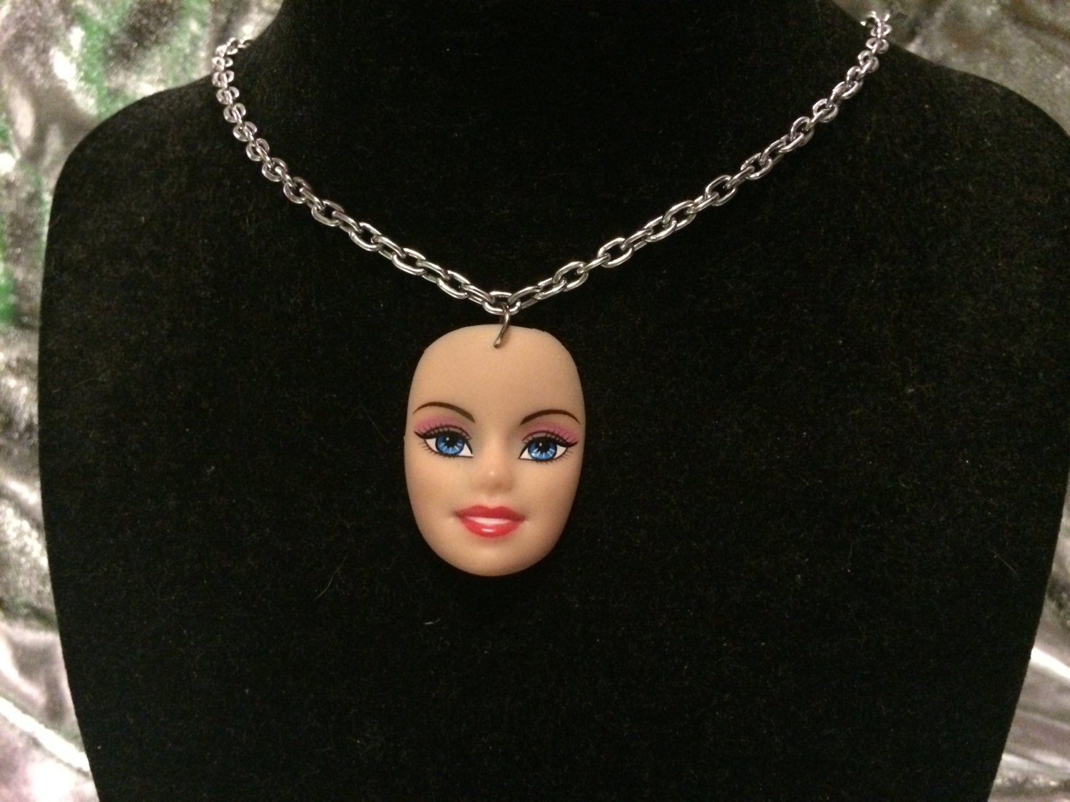 Barbie Head Necklace