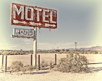 Route 66 Neon Sign Retro Motel Sign Retro Wall Art Mid Century Modern Wall Art Country Decor Rustic Vintage Sign Art Wall Art Motel Wall Art