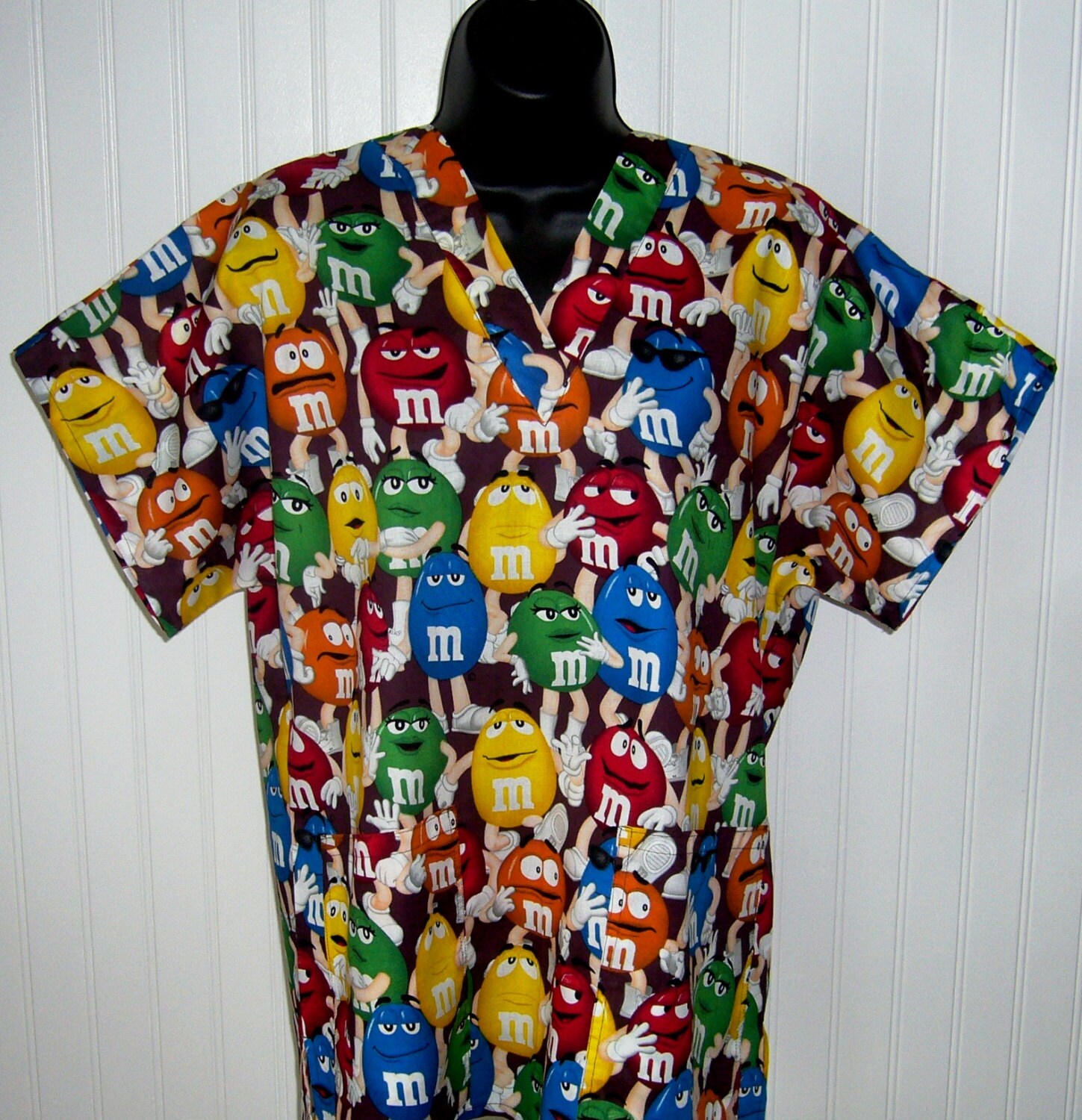 M&M Candy RN CNA MA Medical Nursing Scrubs Relaxed Fit Mens