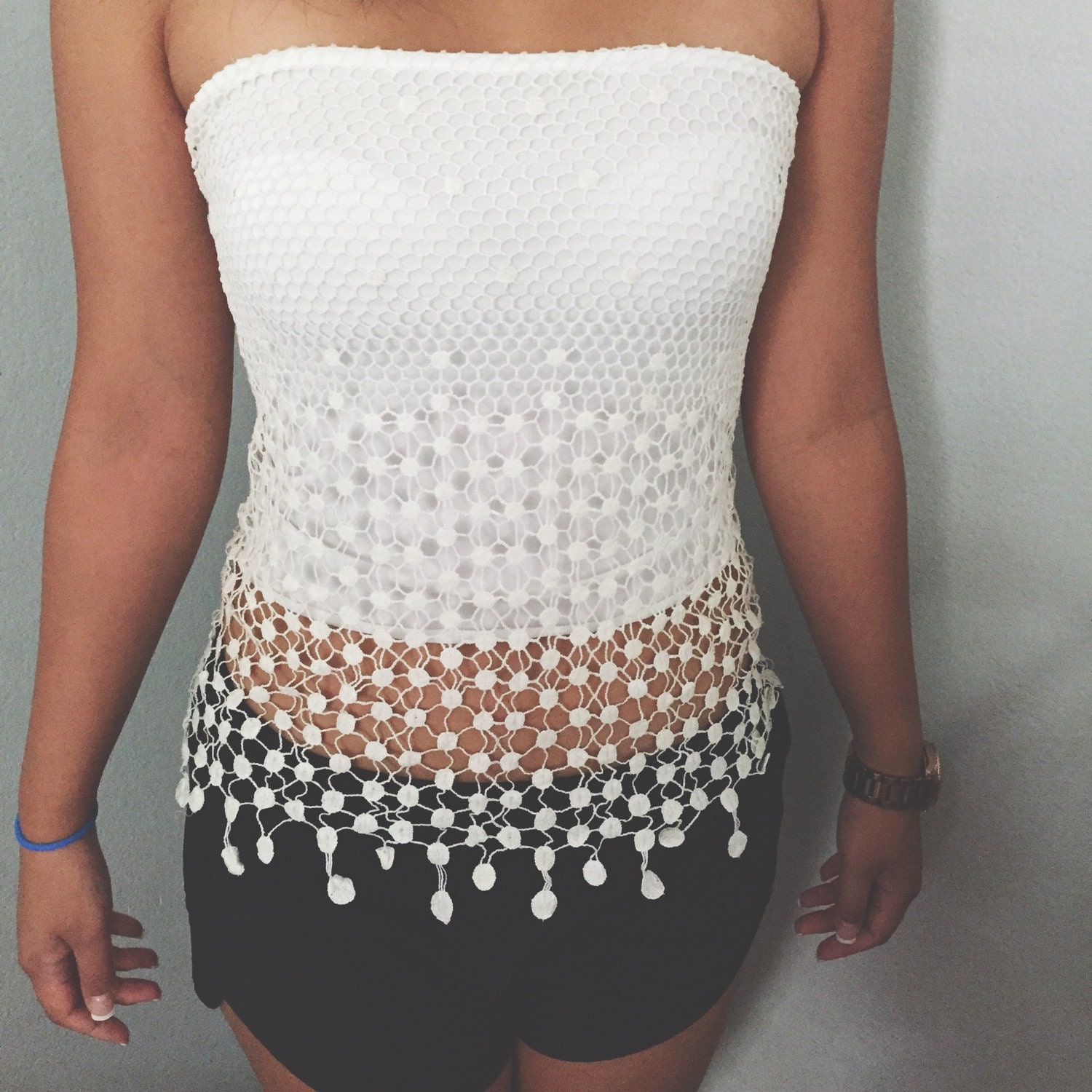 Crochet tube top