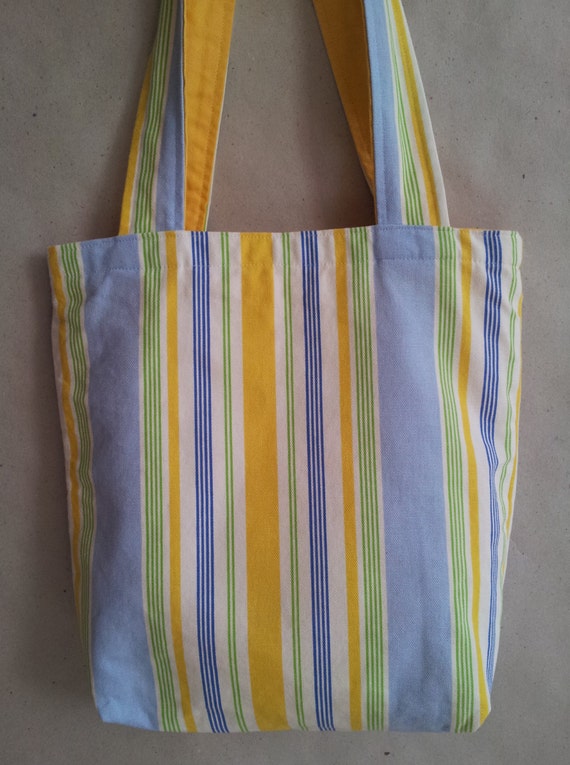 Cotton tote bag, two sided tote bag, messenger bag, fabric tote bag, shopping bag, cute fabric bag, reversible bag