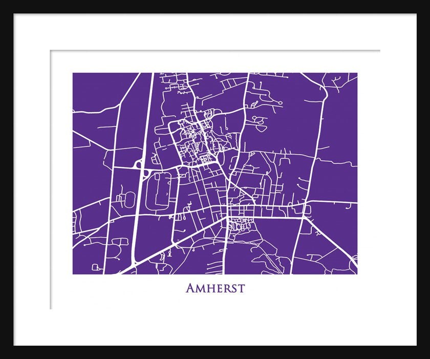 Amherst Map Map of Amherst Massachusetts Amherst College