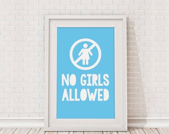 No girls allowed | Etsy