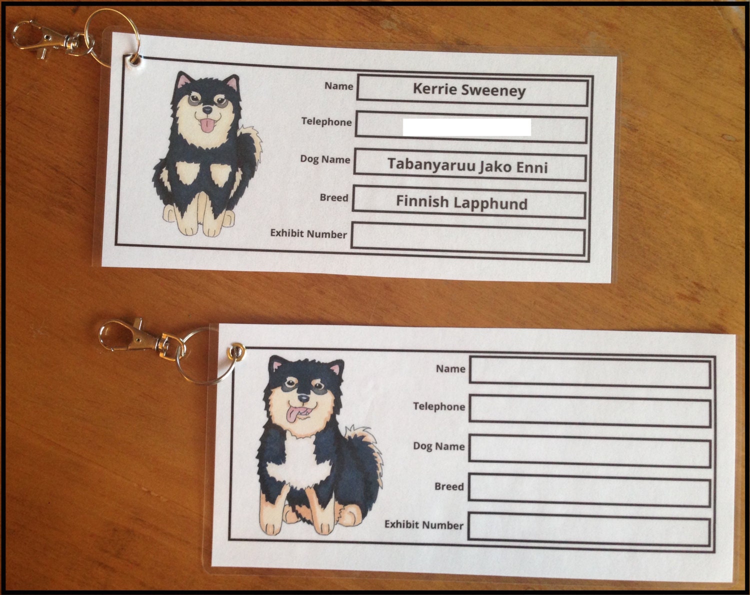 Personalised Crate/Cage Label for Dog Shows