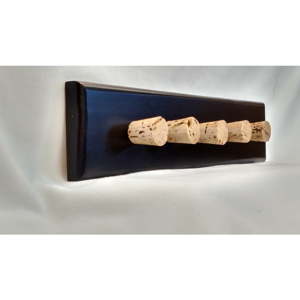 Refined Black Wine Bottle Cork Jewelry Hanger Necklace Hanger