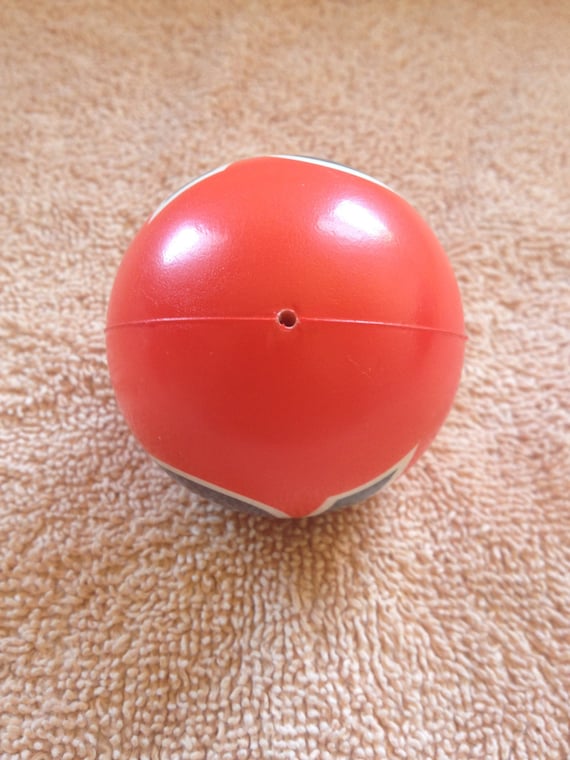 Red Union 76 Antenna Rubber Foam Bouncy Ball