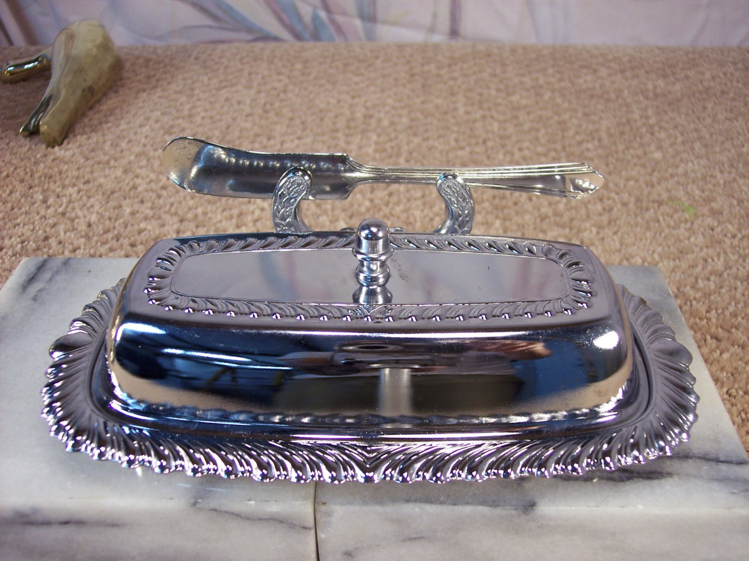 Vintage Covered Butter Dish Haute Juice