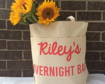 Personalized Pet Travel Bag.Dog Overnight Bag.Dog Tote Bag.Pet Tote.Large Canvas Tote Bag. Tote Bag With Pockets.Pet Mom Gift.For Pet Parent