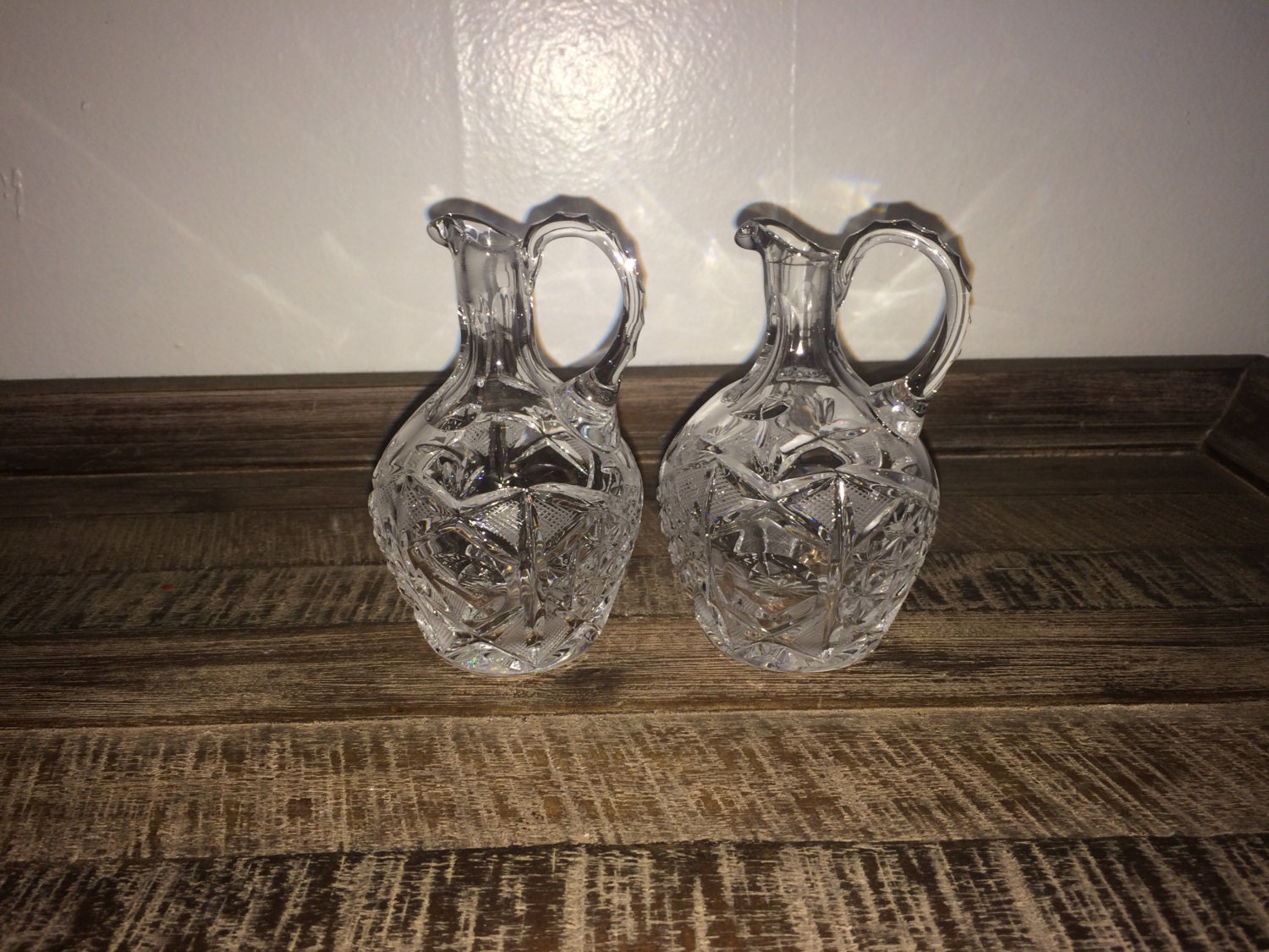 Vintage Glass Vinegar or Oil Bottles