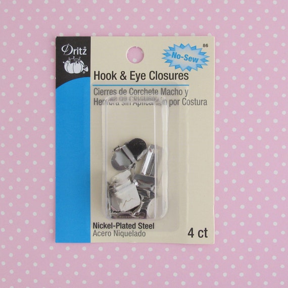 Items similar to Hook and Eye Closures No Sew 4 Hook and Bar Lapped