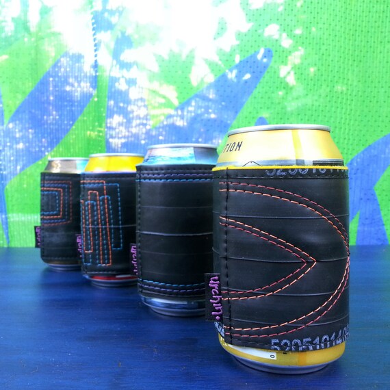 Beverage Sleeve Recycled Bike Tube Beer Holder