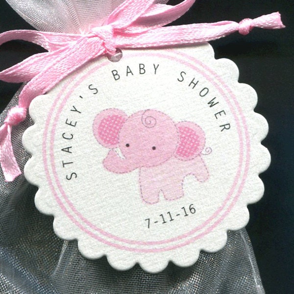 40 Personalized Baby Shower Favor Tags Baby Shower Tag