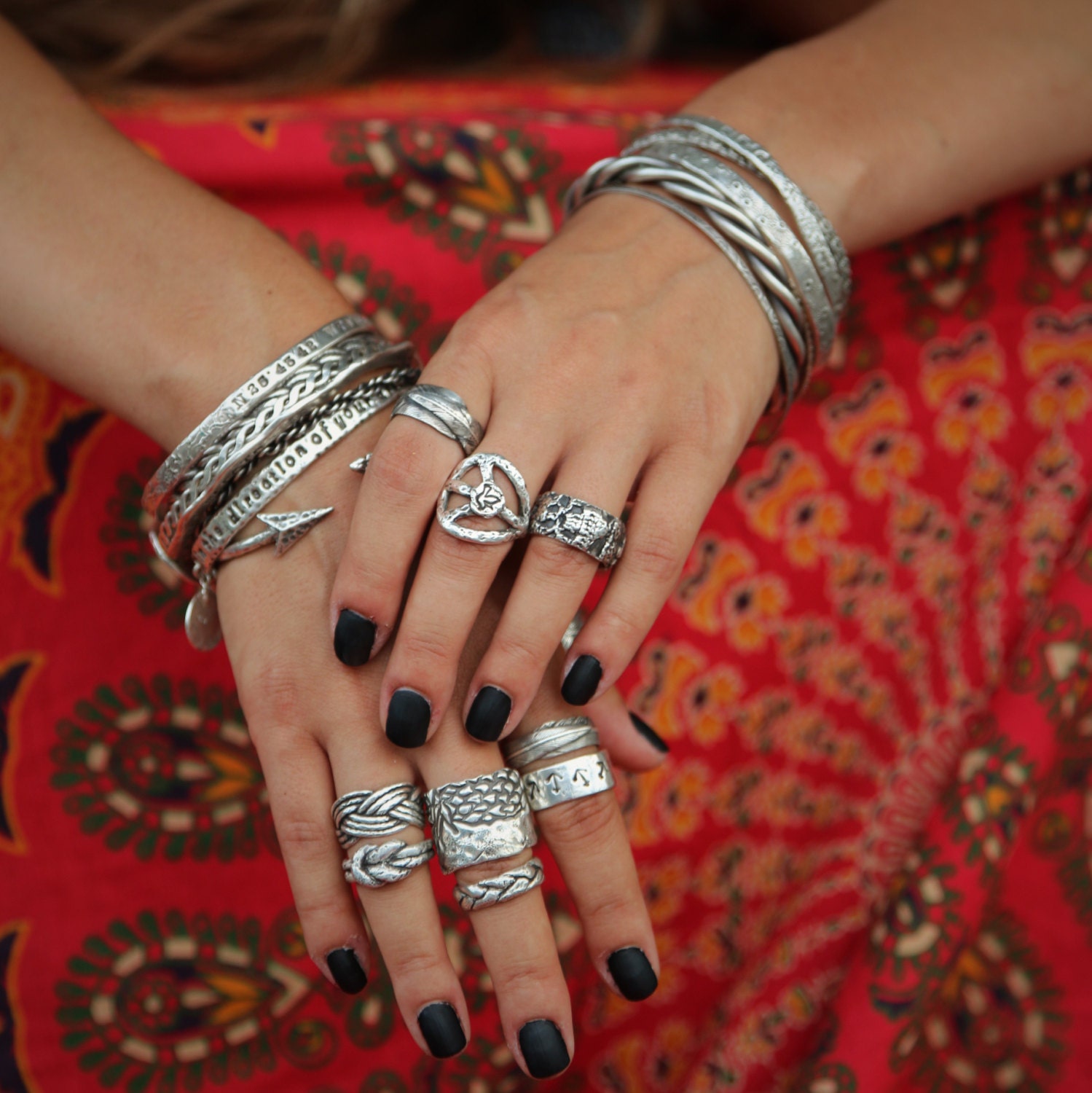 Boho Rings Boho Jewelry Handmade Boho Rings Sterling Silver