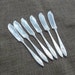 6 Vintage Butter Knives ADAM Monogrammed Q Silverplate Flatware Silver Butter Spreaders Wedding Decor Table Settings French Country Cottage