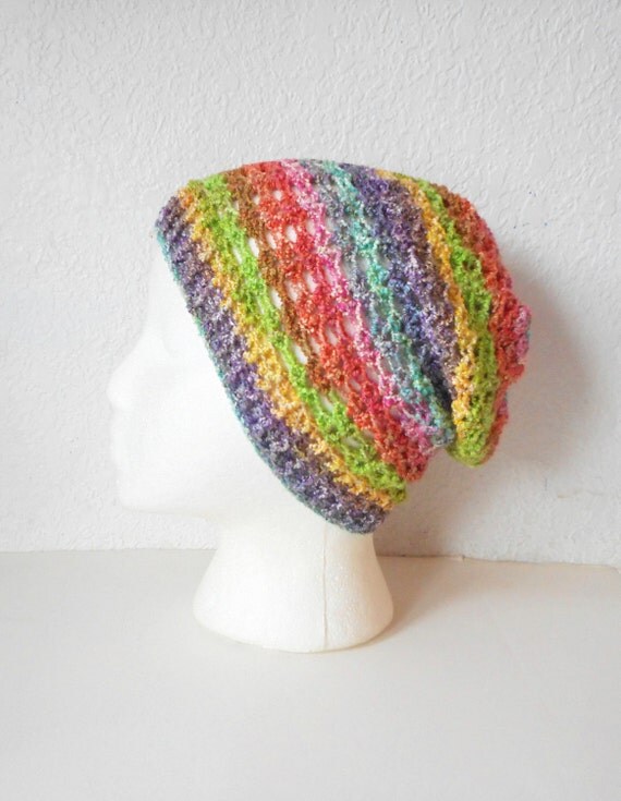 Pastel Rainbow Skullcap, ready to ship. 