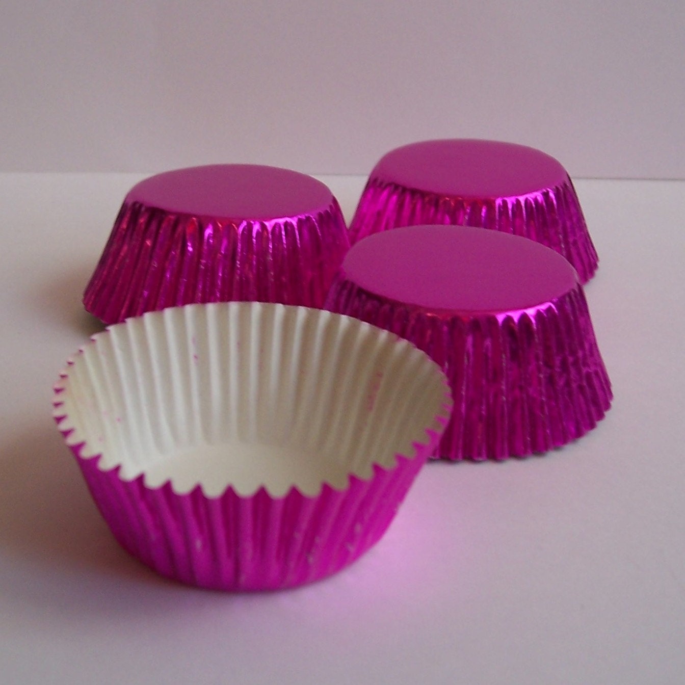 MINI Fuschia Foil Baking Cups Candy Liners Choose Set of 50