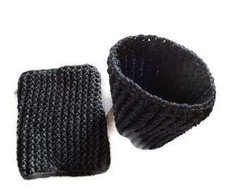 Gray Leg Warmers, Thigh High Socks, Grey Boot Toppers, Handmade Crochet Ribbed Boot Cuffs, Leg Wraps, Boot Socks