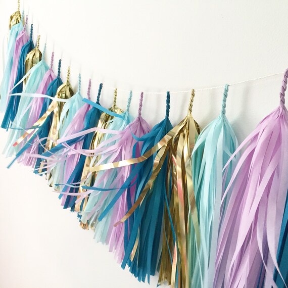 Mermaid Tassel Garland // wedding decor // home decor // event