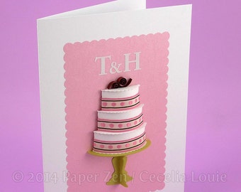 3D Cake Collection - Paper Die Cutting with SVG files, DXF, and PDF instructions for Silhouette Studio Designer Edition/Cricut Design Space