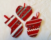Quilted Ornaments Set of 3