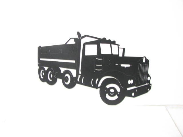 Download Kenworth Dump Truck CH 002 Metal Wall Art Silhouette