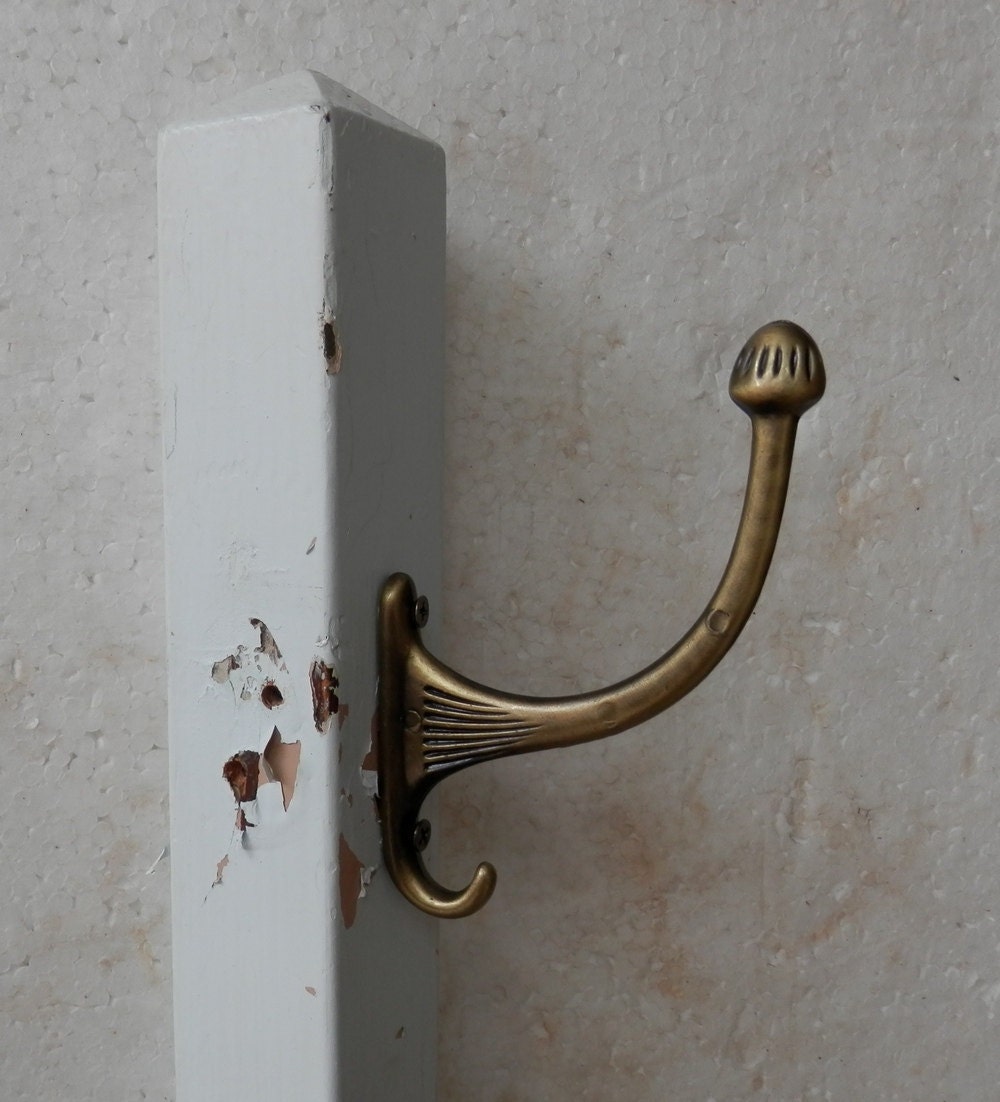 antique brass hall tree hook new restore restoration