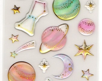 Kawaii epoxy stickers