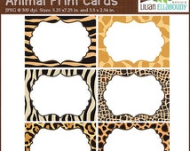 80%OFF SALE Editable PDF animal print invitations, animal print party ...